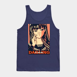 Retro Anime Girl It's All Lies Darling Tank Top